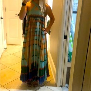 Geisha designs for Anthropologie XS long dress